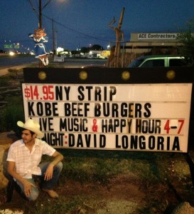 David Longoria on the side of the road